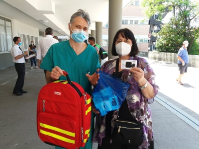 Comunicato – Consegnati saturimetri e borsa emergenza ad Oculistica, Goretti di Latina