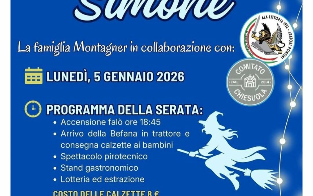 La Befana di Simone VII edizione 2026